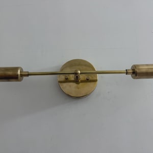 Mid Century Bathroom Wall Sconce Light, Antique Brass Bathroom Light, Modern Vanity Lighting, Minimalist Light Fixture, Vanity Light