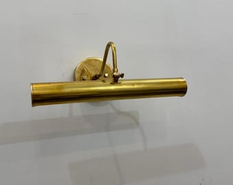 Mid Century Modern Brass Adjustable Picture Light | Picture Light Sconce Painting | Wall Sconce Adjustable | Wall Lamp | Fixture Sputnik