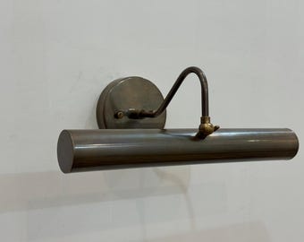 Lámpara de pared ajustable de latón moderno de mediados de siglo / Aplique para cuadros / Aplique de pared ajustable / Lámpara de pared / Accesorio Sputnik