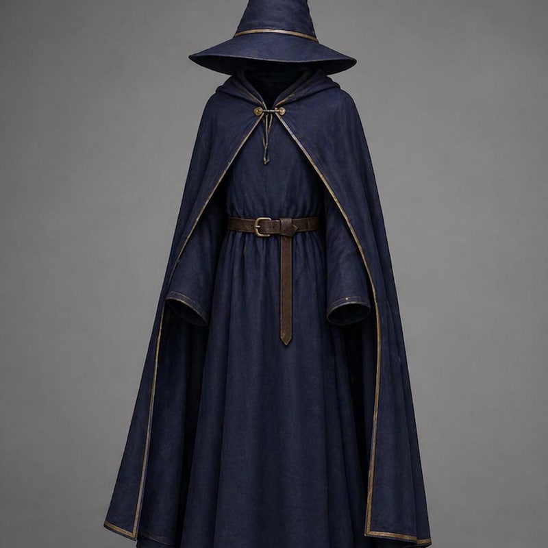 Modern Robe Wizard Blue Wizard Robe - Etsy