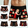 Personalized Face Boxers, Custom Photo Underwear for Him, Photo Anniversary Gift, Valentines Gifts for him,Face Socks,Face Boxer Briefs, product logo