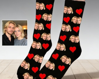 Calzini personalizzati con testo, Calzini personalizzati con testo, Calzini con foto personalizzati, Calzini personalizzati per coppie, Calzini con viso, Regali di San Valentino per il miglior papà di sempre