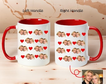 Regalo personalizzato con foto di coppia, tazza personalizzata per coppia, regalo di San Valentino per lui e per lei, tazza con foto di coppia, regalo per fidanzata e fidanzato