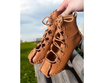 Genuine Leather Barefoot Shoes, Ren Faire Boots, renaissance boots, pirate boots, medieval boots, viking boots, cosplay boots, retro boots