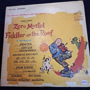 Fiddler on the roof, Broadway cast record [ENT10330]