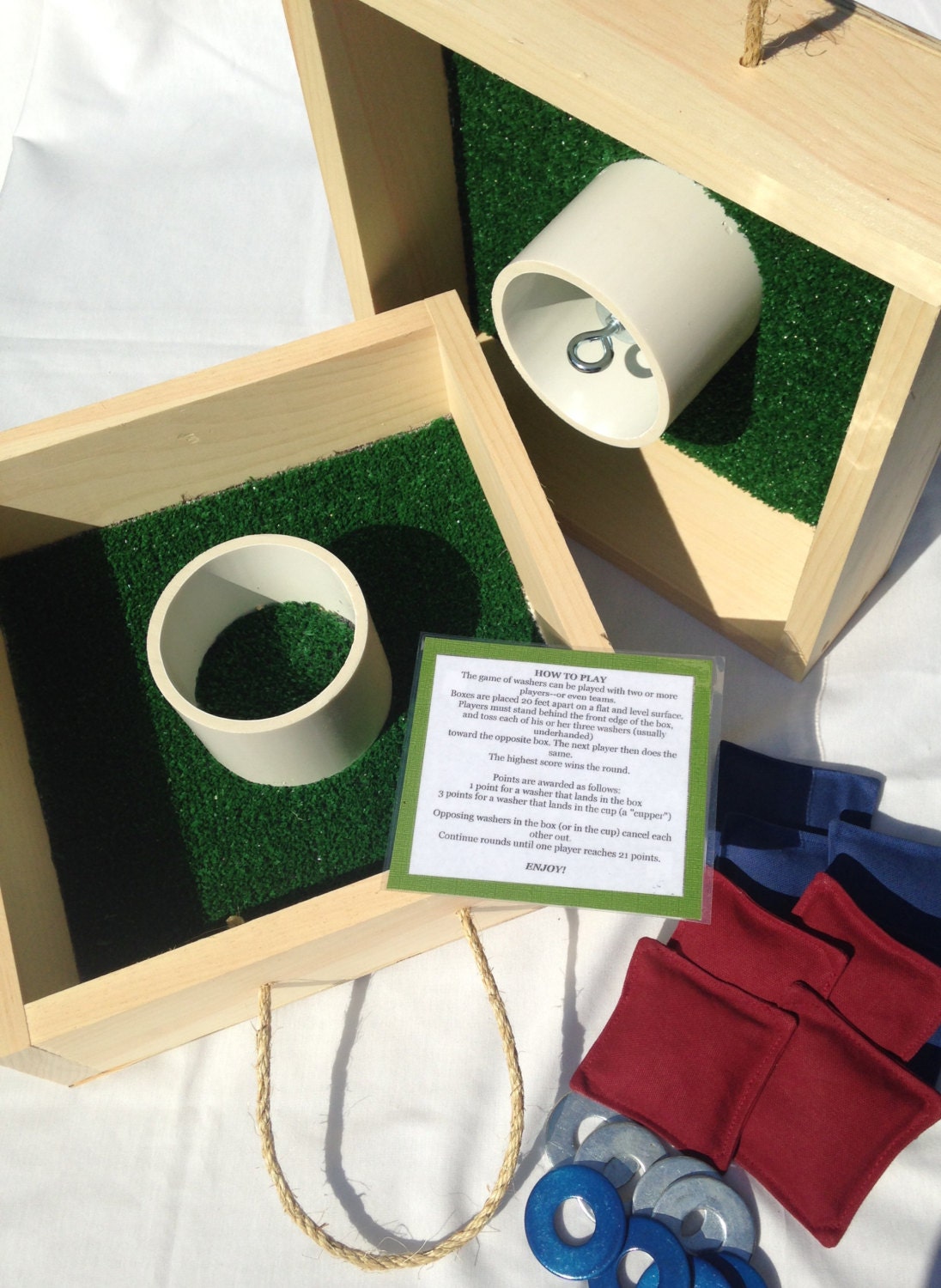 Washer Toss Game Basic Set Etsy