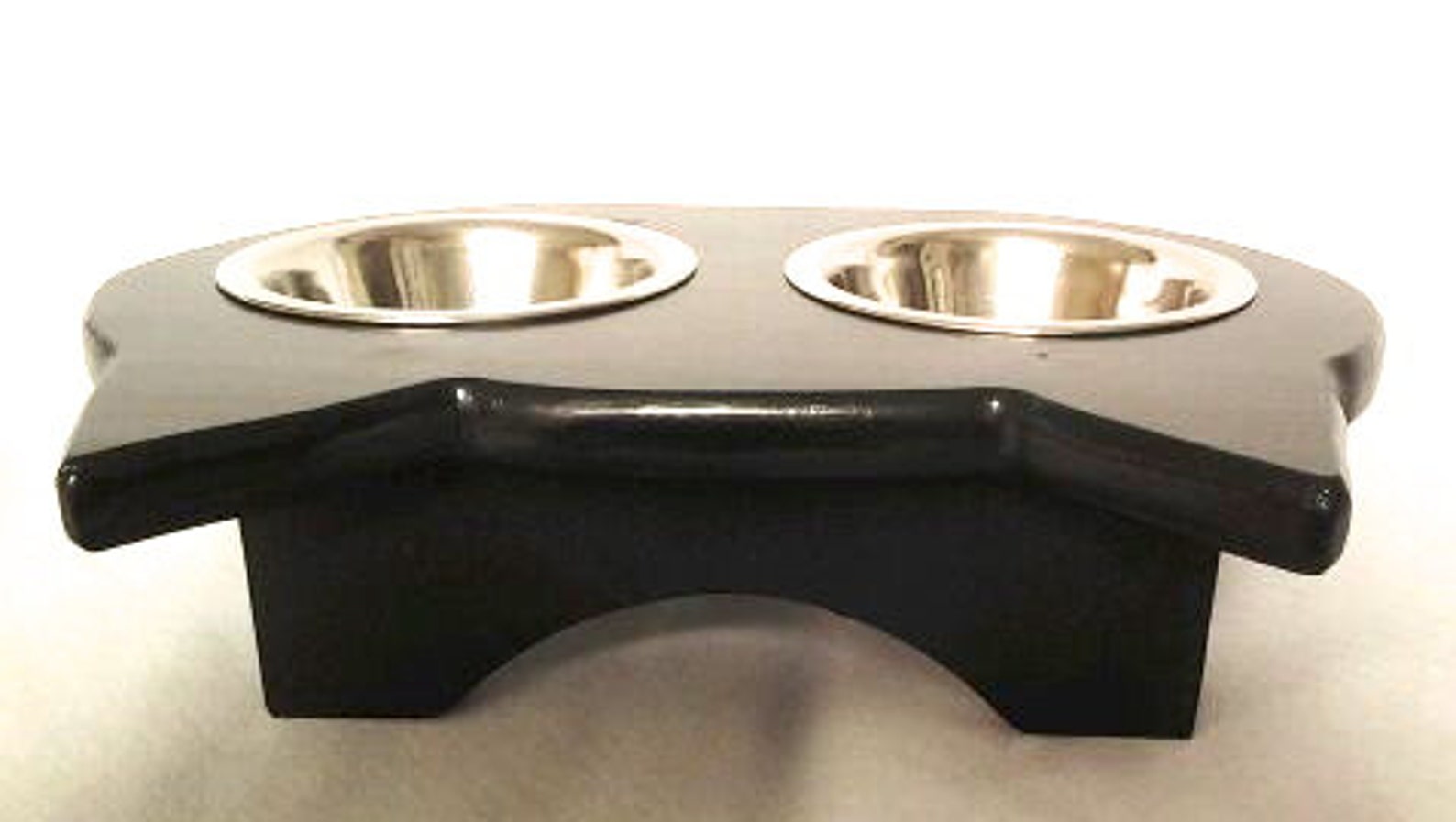 Cat Bowl Holder with Bowls Choice of Color Etsy