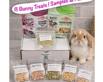 Rabbit Treat Sampler—Bunny Treat Variety Box, Discover New Favorites—Gives Back to Rescue Bunnies