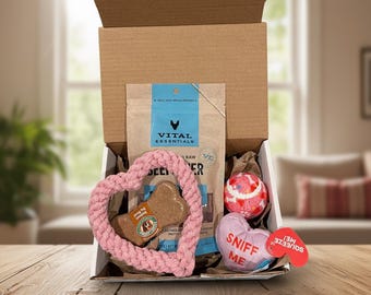 Valentine’s Day Dog Bark Box | Treat & Toy Gift Box | Supports Dogs in Need