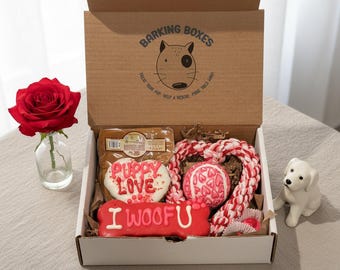 Valentine's Day Bark Box for Dogs | Interactive Toy & Treat Set | Supports Dogs in Need