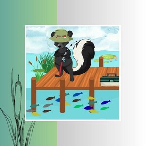 Skunked - Vinyl Sticker Glossy
