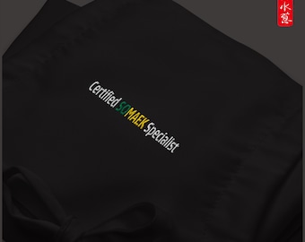 Certified Somaek (Soju + Beer) Specialist – Embroidered Apron for Korean Restaurant Bartenders & Chefs