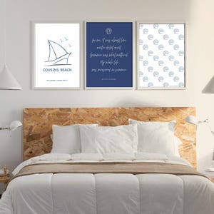 The Summer I Turned Pretty Poster Set | Coastal Beach Wall Art | TSITP Printable Bundle | Cousins Beach Decor | Digital Download