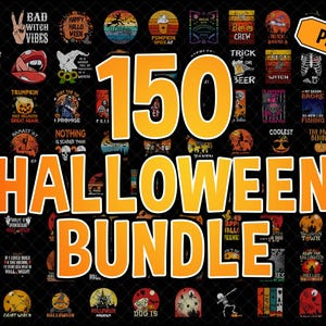 150+ Halloween Png Bundle, Spooky Season Png, Halloween Sublimation Designs, Ghost T-Shirt, Halloween Shirt, Digital Download, Horror PNG
