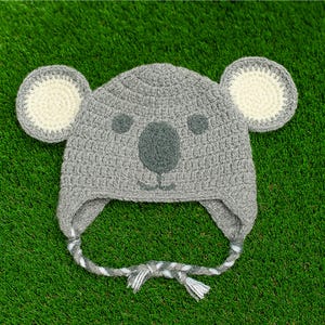 Crochet Koala Beanie pattern