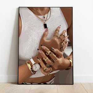 Black Girl Art Print: Fashion, Culture, Black Woman Portrait (Digital Download)