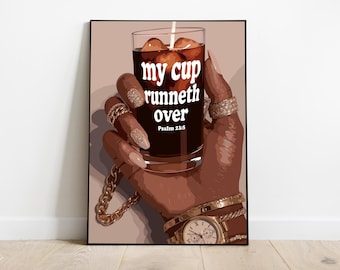 Arte della donna nera, arte della ragazza del caffè, arte murale della donna nera, arte murale della ragazza nera, arte murale africana, arte della ragazza nera, arte murale digitale, arte in versi