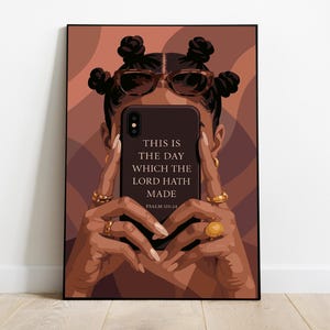 Black Girl Art Print: Fashion, Culture, Black Woman Portrait (Digital Download)