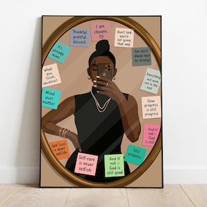 Black Girl Art Print: Fashion, Culture, Black Woman Portrait (Digital Download)