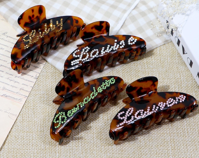 Trendy Leopard Print Hair Claw Clip-Large Size for Thick Hair,Retro 90s Style Hair Accessory,Cute Claw Clip for Women Girls,Leopard print