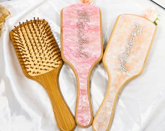 Personalized Hair Brush,Custom Hairbrush,Personalized Comb,Gift For Her,Wedding Party Gift Hair Comb,Anniversary gift,Unique Bridesmaid Gift