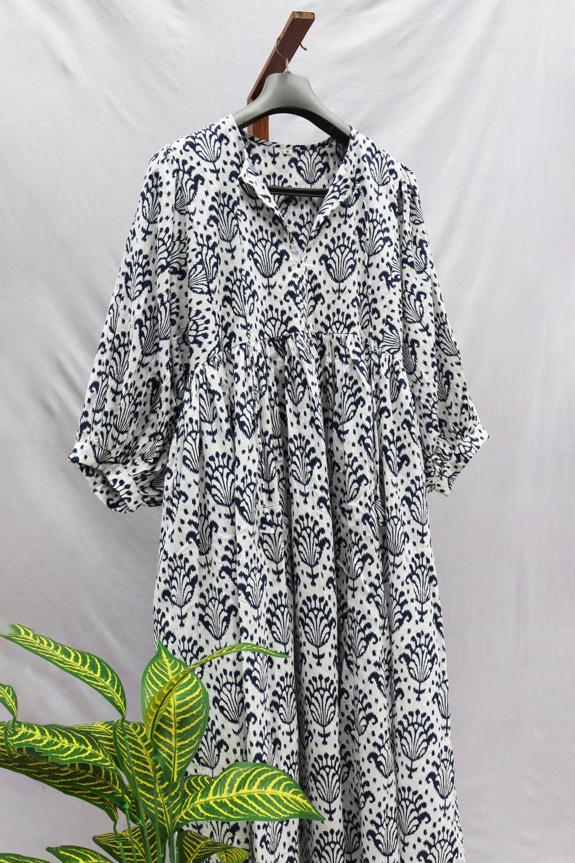 Floral Deep Neck Midi Dress