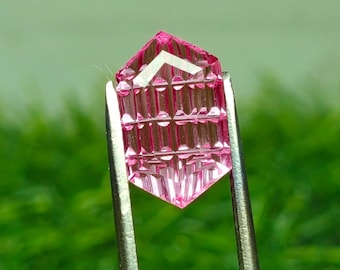 VVS1 Clarity Lab Grown Pink Sapphire 7X12 Dutch Marquise Fantasy Cut | 3.70cts Loose Gemstone