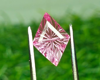 VVS1 Clarity Lab Grown Pink Sapphire 8X12 Dutch Marquise Fantasy Cut | 3cts Loose Gemstone