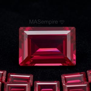AAA+ Quality Lab Grown Ruby Baguette / Rectangle| 1.50X3mm - 5X10mm