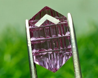 Lab Grown Color Changing Dutch Marquise Fantasy Cut (7x12mm, 4cts) | Hand Artisan Carved Gemstone