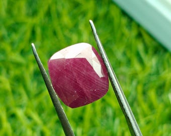 100% Natural Ruby (MANIK)  (South Africa , No Heated) 110.81X11.70X6.62mm , 9.57cts Loose Gemstone With Certificate