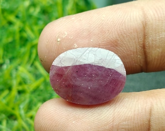 Natural Oval Ruby Gemstone (South Africa, No Heated) 12.44cts (With Certificate)