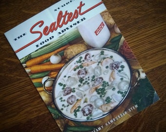 1950 "Sealtest Food Adviser" Vintage Advertising Cookbook