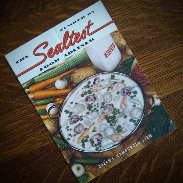 1950 "Sealtest Food Adviser" Vintage Advertising Cookbook