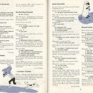 Vintage 1950s Cookbook CASSEROLES Culinary Arts Institute Recipe Booklet image 2