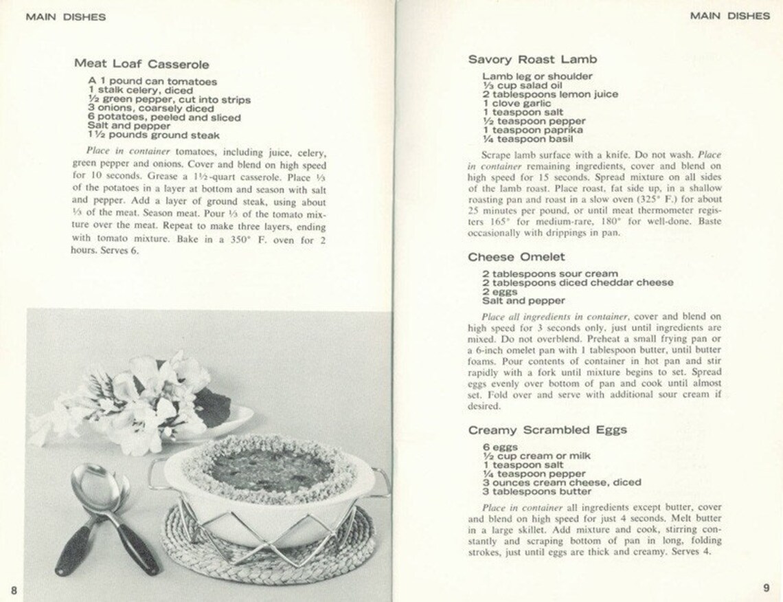 Vintage Cookbook 1960s WARING BLENDER Recipe Book Advertising Etsy