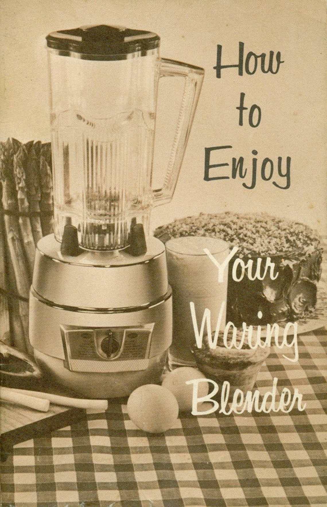 Vintage Cookbook 1960s WARING BLENDER Recipe Book Advertising Etsy