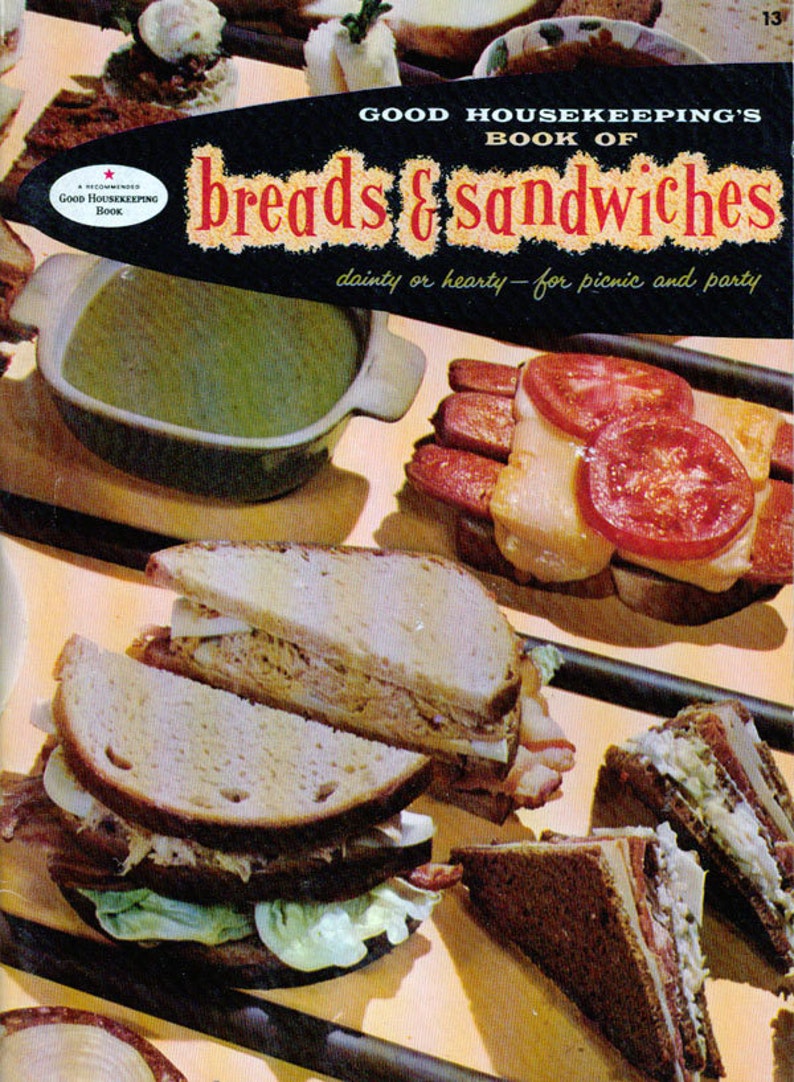Good Housekeeping Cookbook BREAD & SANDWICHES Vintage 1950s Etsy