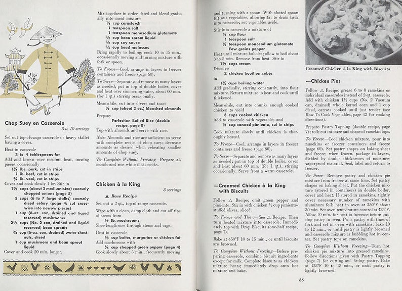 Vintage 1950s Cookbook CASSEROLES Culinary Arts Institute Recipe Booklet image 5