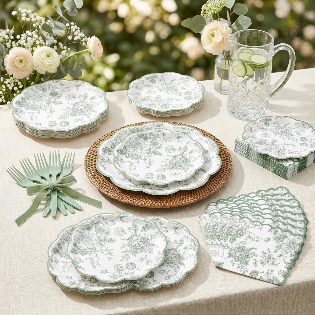 【未使用】 セージグリーン リー碗皿セット Sage Green Dinnerware Set - Etsy