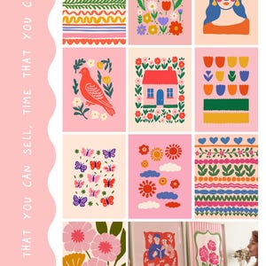 Bundle of 50 high-resolution digital printable wall art files with full commercial use license included. Designed for small business owners, print-on-demand sellers, and creative entrepreneurs who need stylish, ready-to-sell artwork. Perfect for Etsy shops, resale, or adding to physical products like posters, canvas, and home decor. A time-saving solution for launching or expanding your art collection with ease and personality.