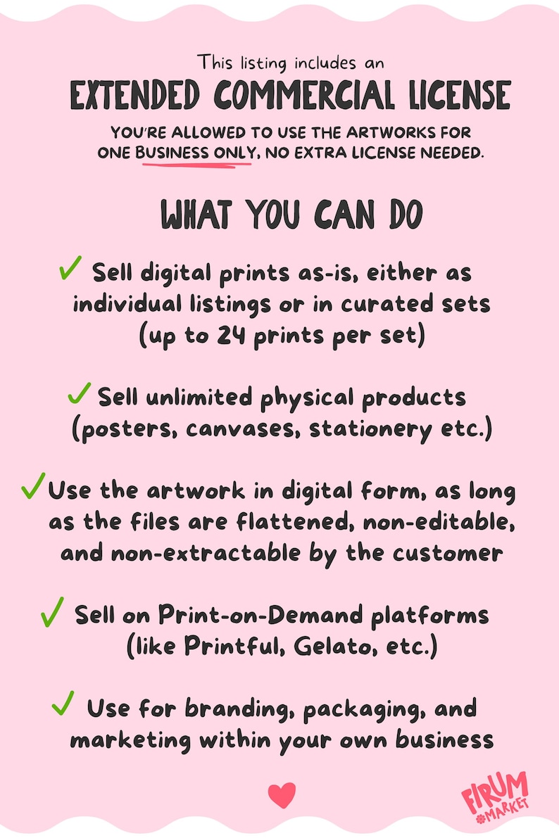 Bundle of 50 high-resolution digital printable wall art files with full commercial use license included. Designed for small business owners, print-on-demand sellers, and creative entrepreneurs who need stylish, ready-to-sell artwork. Perfect for Etsy shops, resale, or adding to physical products like posters, canvas, and home decor. A time-saving solution for launching or expanding your art collection with ease and personality.