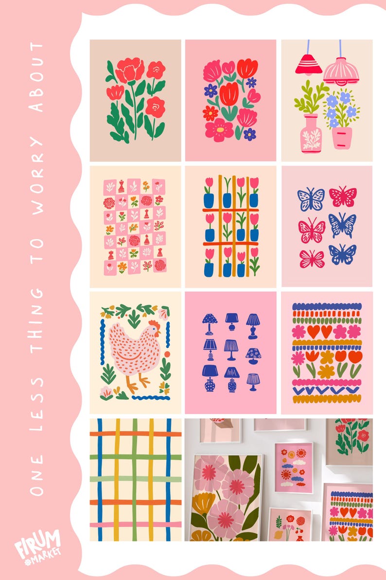 Bundle of 50 high-resolution digital printable wall art files with full commercial use license included. Designed for small business owners, print-on-demand sellers, and creative entrepreneurs who need stylish, ready-to-sell artwork. Perfect for Etsy shops, resale, or adding to physical products like posters, canvas, and home decor. A time-saving solution for launching or expanding your art collection with ease and personality.