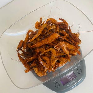 Organic Nigerian Dried Shrimp, Big Prawns, Opolo Very Clean, No Sand Shrimp-160G