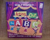 SEALED Walt Disney Presents - Acting Out the A B C 39 s - 1964 Vintage Vinyl Record Album