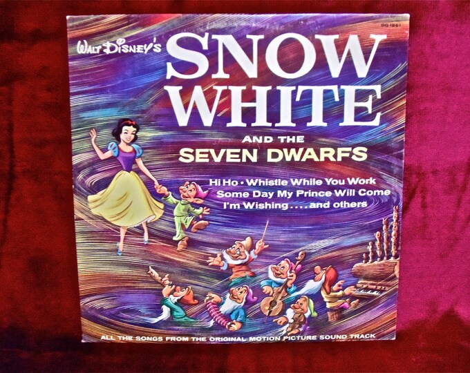 WALT DISNEY'S Snow White...songs From Original Etsy