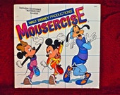 WALT DISNEY PRODUCTIONS' -  Mousercise - 1960 Vintage Vinyl Record Album