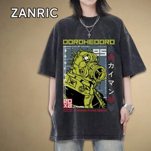 Gothic Manga Graphic Tee, Dark Aesthetic Streetwear T-Shirt, Birthday Gift For Her