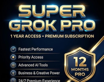 Accesso Premium a Super Grok per 12 mesi. Accesso immediato. Soddisfazione garantita al 100%.