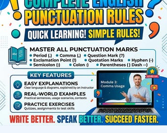 Complete English Punctuation Rules